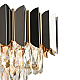 Подвесная люстра Natali Kovaltseva DARIAN II 81448/5C GOLD BLACK