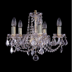 Подвесная люстра Bohemia Ivele Crystal 1402/5/141 G Leafs