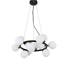 Подвесная люстра Lumina Deco Marsiada LDP 6033-15 BK+GD