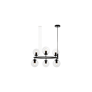 Подвесная люстра Lumina Deco Ceredo LDP 6034-6 RND BK