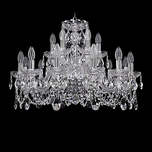 Подвесная люстра Bohemia Ivele Crystal 1402/12+6/240 Ni