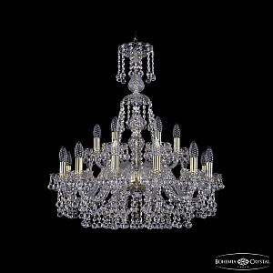 Подвесная люстра Bohemia Ivele Crystal 1409/12+6/240/XL-76 G