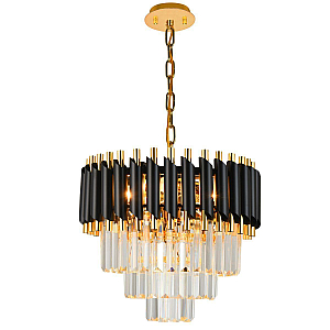 Подвесная люстра Natali Kovaltseva DARIAN 76017/5C GOLD BLACK