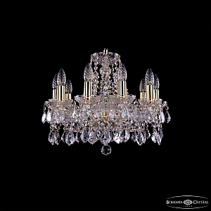 Подвесная люстра Bohemia Ivele Crystal 1413/10/165 G Leafs