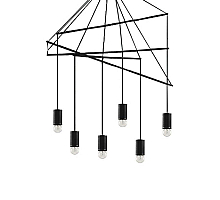 Подвесная люстра Ideal Lux Pop SP6 Nero 158815