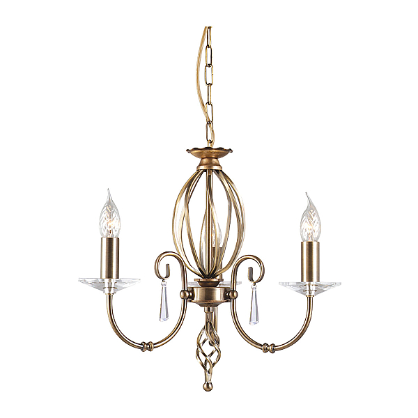 Подвесная люстра Elstead Lighting AG3-AGED-BRASS