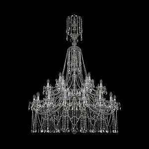 Подвесная люстра Bohemia Ivele Crystal 1413/16+8+4/400/XL-163/2d Ni