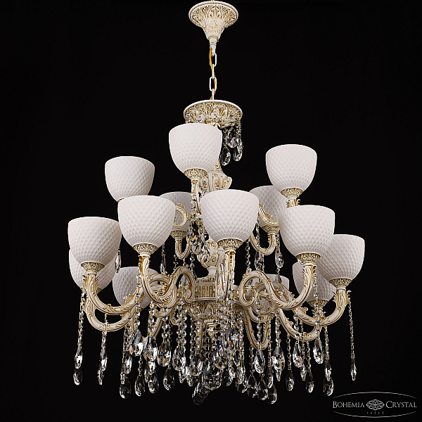 Подвесная люстра Bohemia Ivele Crystal AL79101/10+5/250/2D A WMG P1 U Wave