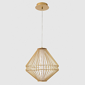 Подвесной светильник Crystal Lux CUADRA SP15W LED GOLD