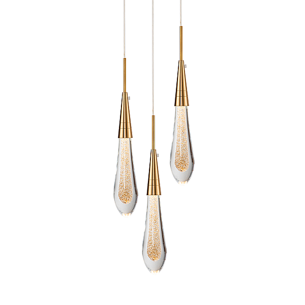 Подвесной светильник DeLight Collection Pour DZ1018P-3 brass