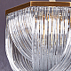 Подвесной светильник Delight Collection Murano Glass A001-554 L9 brass/clear