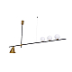 Подвесной светильник Lumina Deco Renzo LDP 6043-4 BK+MD
