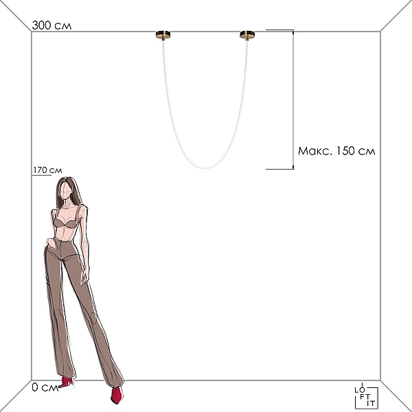Подвесной светодиодный светильник Loft IT Lori 10230/3000