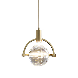 Подвесной светильник DeLight Collection 2121P/A brass/clear