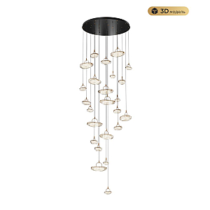 Каскадная люстра Modestyle MS.2326.25 BK