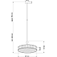 Подвесной светильник KUTEK LAVONE LAV-ZW-3(P)310-1/R