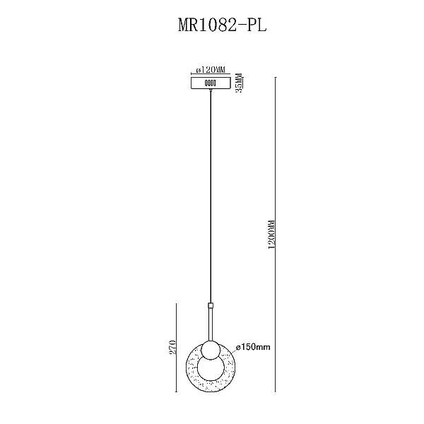 Подвесной светодиодный светильник MyFar Lora MR1082-PL