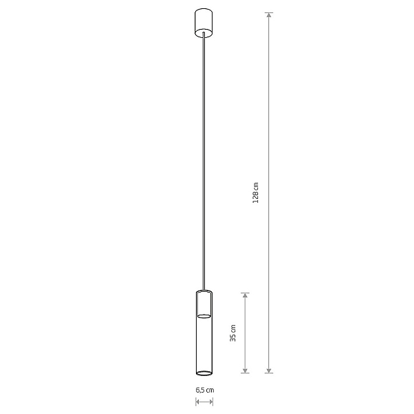 Подвесной светильник Nowodvorski Cylinder L Transparent/Black 7864