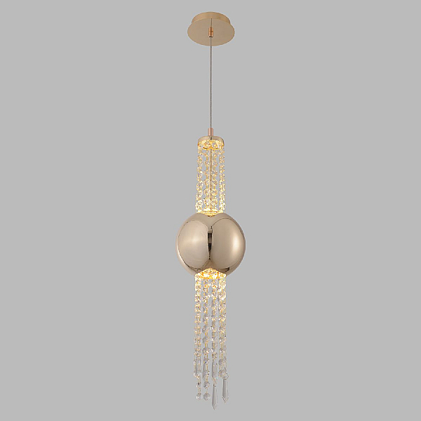 Подвесной светодиодный светильник Crystal Lux Navajo SP3W Led Gold