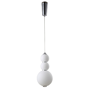 Подвесной светодиодный светильник Crystal Lux Desi SP3 Chrome/White