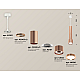 Подвесной светильник Ambrella Light Techno Spot XP8122001 (A2301, A2063x2, C6326x3, A2101, C8122, N8126)