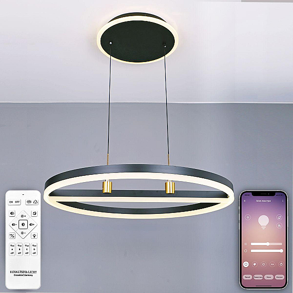 Подвесной светодиодный светильник Natali Kovaltseva Smart Нимбы High-Tech Led Lamps 82048