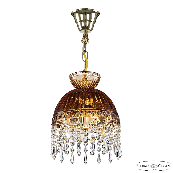 Подвесной светильник Bohemia Ivele Crystal 5478/22 G Amber/M-1G Drops
