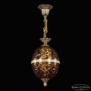 Подвесной светильник Bohemia Ivele Crystal 5680/18 G Amber/M-1F