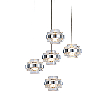 Подвесной светильник Delight Collection MD22030002 MD22030002-5A chrome/clear