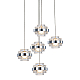 Подвесной светильник Delight Collection MD22030002 MD22030002-5A chrome/clear