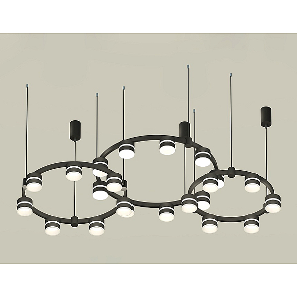 Комплект подвесного светильника Ambrella Light Techno Ring XR92092220 (A9209x3, C9242, C9238, C9232, N8445)