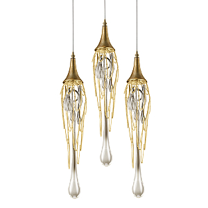 Подвесной светильник DeLight Collection Goddess Tears P68009L-3/R gold