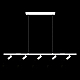 Подвесная светодиодная люстра Loft IT Sign 10260/5 White