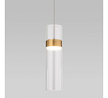 Подвесной светильник Eurosvet Lumen 50244/1 LED латунь/прозрачный a061286