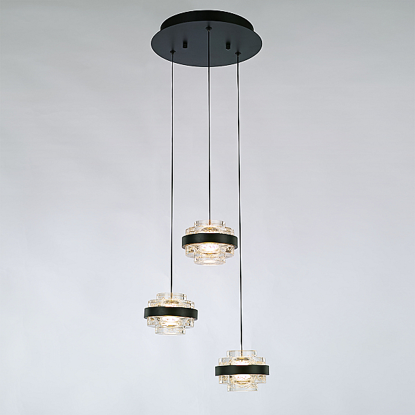 Подвесной светильник Delight Collection MD22030002 MD22030002-3A black/clear