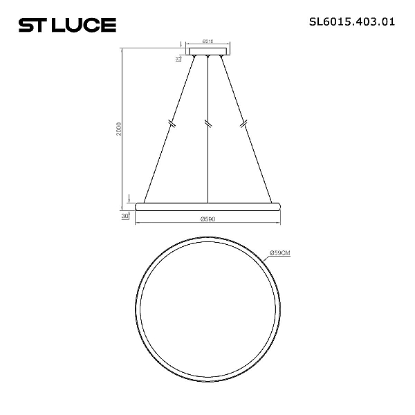 Подвесной светодиодный светильник ST Luce Satellite SL6015.403.01