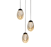 Подвесной светильник Delight Collection MD25090022-3A matt black/champagne