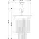 Подвесной светильник Kutek Fiore FIO-ZWD-1 (P)