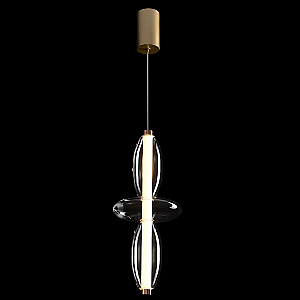 Подвесной светильник Crystal Lux QUASAR SP14W LED TRANSPARENT