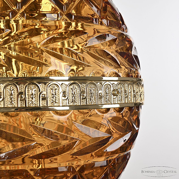 Подвесной светильник Bohemia Ivele Crystal 5680/18 G Amber/M-1F