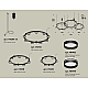 Комплект подвесного светильника Ambrella Light Techno Ring XR92092200 (A9209x3, C9242, C9238, C9232, N8462, N8478)