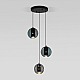 Подвесной светильник Eurosvet Cobble 50258/3 LED дымчатый/бирюзовый a064555