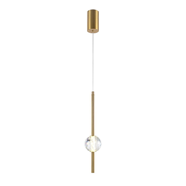 Подвесной светодиодный светильник Indigo Ciondolo 11066/1P Brass V000170L