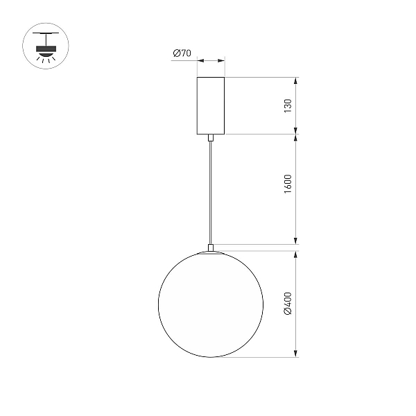 Подвесной светильник Arlight SP-SILKA-HANG-R400-12W Warm2700 (WH, 330 deg, 230V) (IP20, Натуральный шелк) 056880