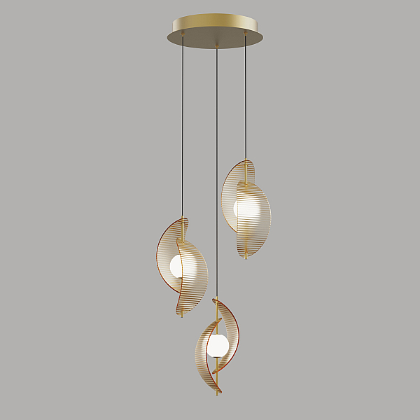 Подвесной светильник Delight Collection MD24030035-3A brass/amber