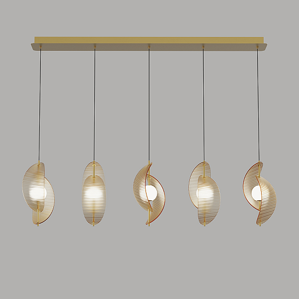 Подвесной светильник Delight Collection MD24030035-5B brass/amber