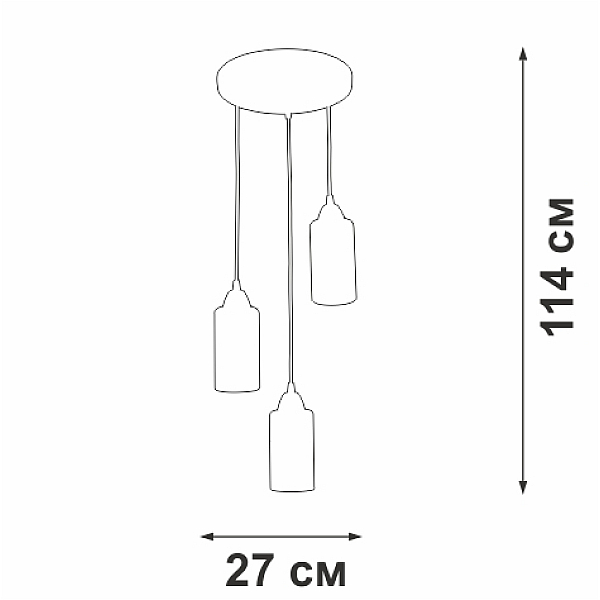 Потолочная люстра Vitaluce V3787-1/3S,