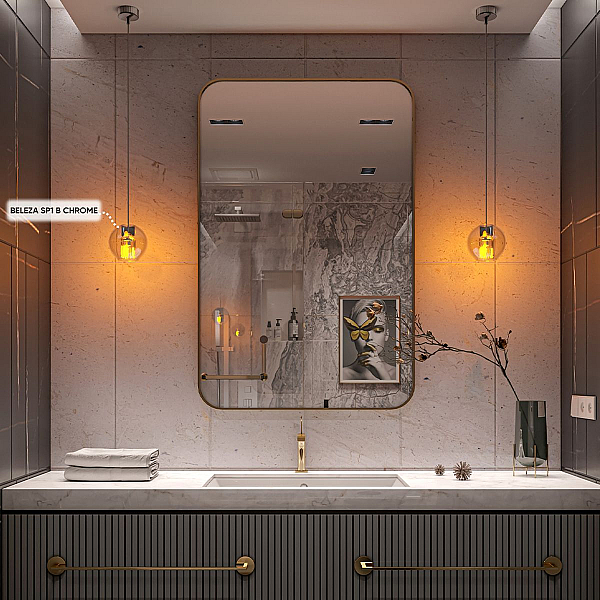 Подвесной светильник Crystal Lux Beleza SP1 B Chrome