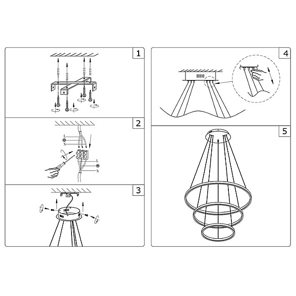 Подвесной светодиодный светильник Kink Light Тор 08223,01A(4000K)