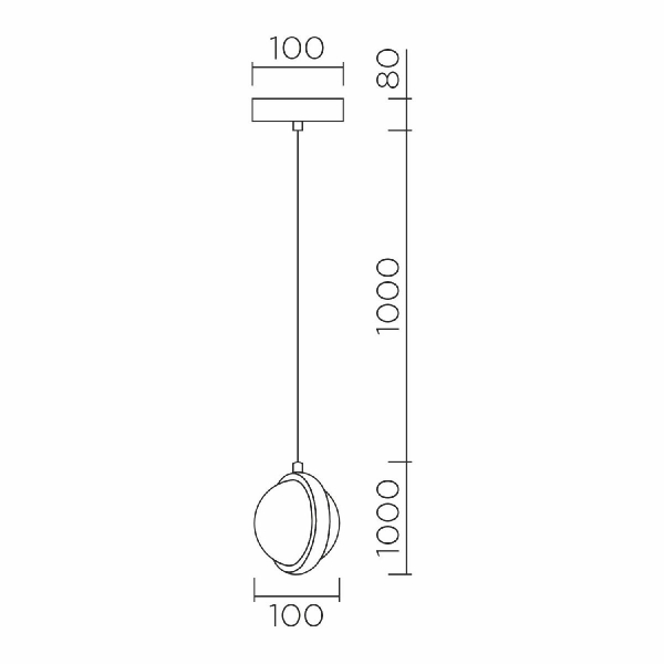 Подвесной светильник LED4U L7109-1 СR Подвесной светильник LED4U L7109-1 СR